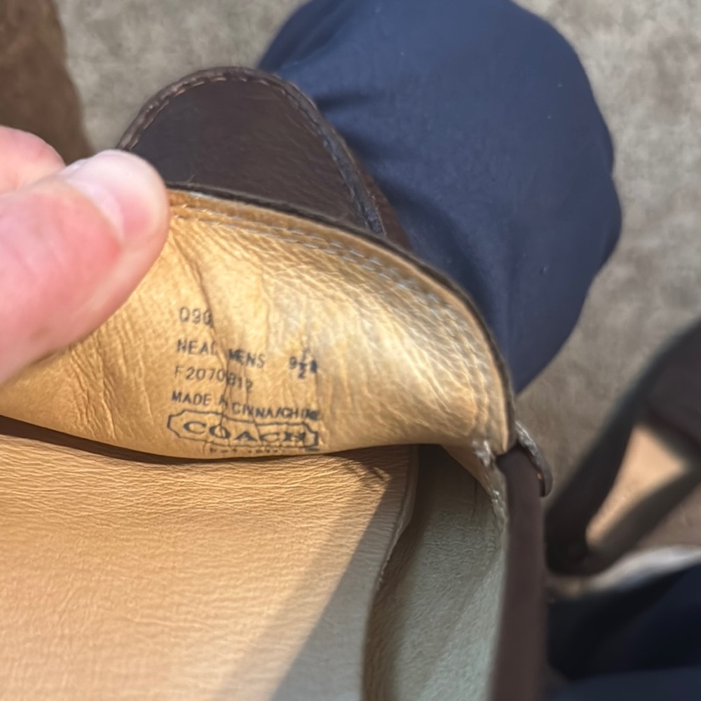 Coach Brown Leather Loafers - Picture 5 of 6